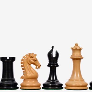 Sensor Compatible Chess Pieces - Sinquefield Cup 2017 Reproduced Original Chess Pieces in Genuine Ebonies Wood & Boxwood - 3.75" King