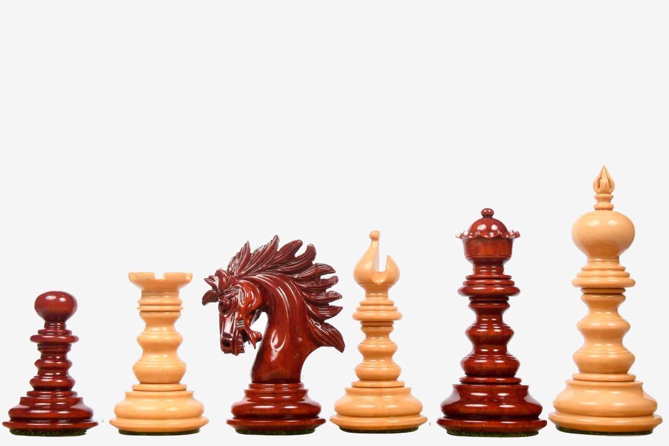 Sensor Compatible Chess Pieces - Reproduced 1961 Soviet Championship Baku Chess Pieces in Ebonized / Boxwood - 4.05 King - Image 2