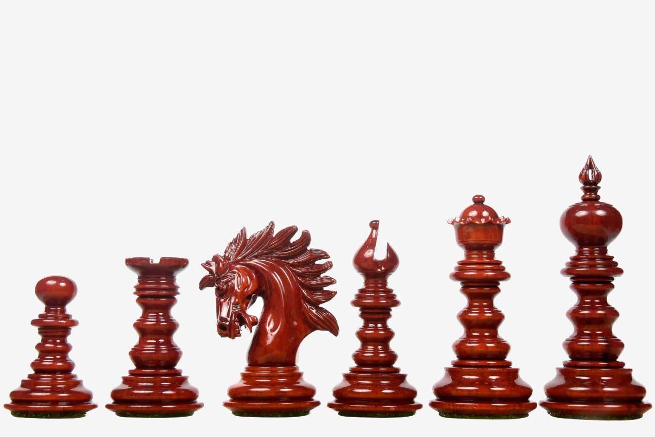 Sensor Compatible Chess Pieces - Reproduced 1961 Soviet Championship Baku Chess Pieces in Ebonized / Boxwood - 4.05 King - Image 3