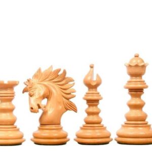 Sensor Compatible Chess Pieces - Petersburg Luxury Artisan Series Chess Pieces in Bud Rosewood / Boxwood